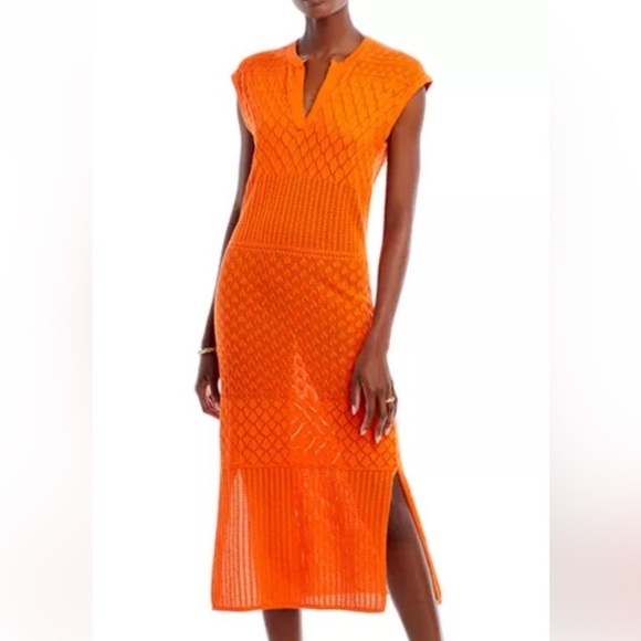 Rails Dresses & Skirts - SOLD Rails Ashley Orange Knit Midi Dress Size Medium EUC